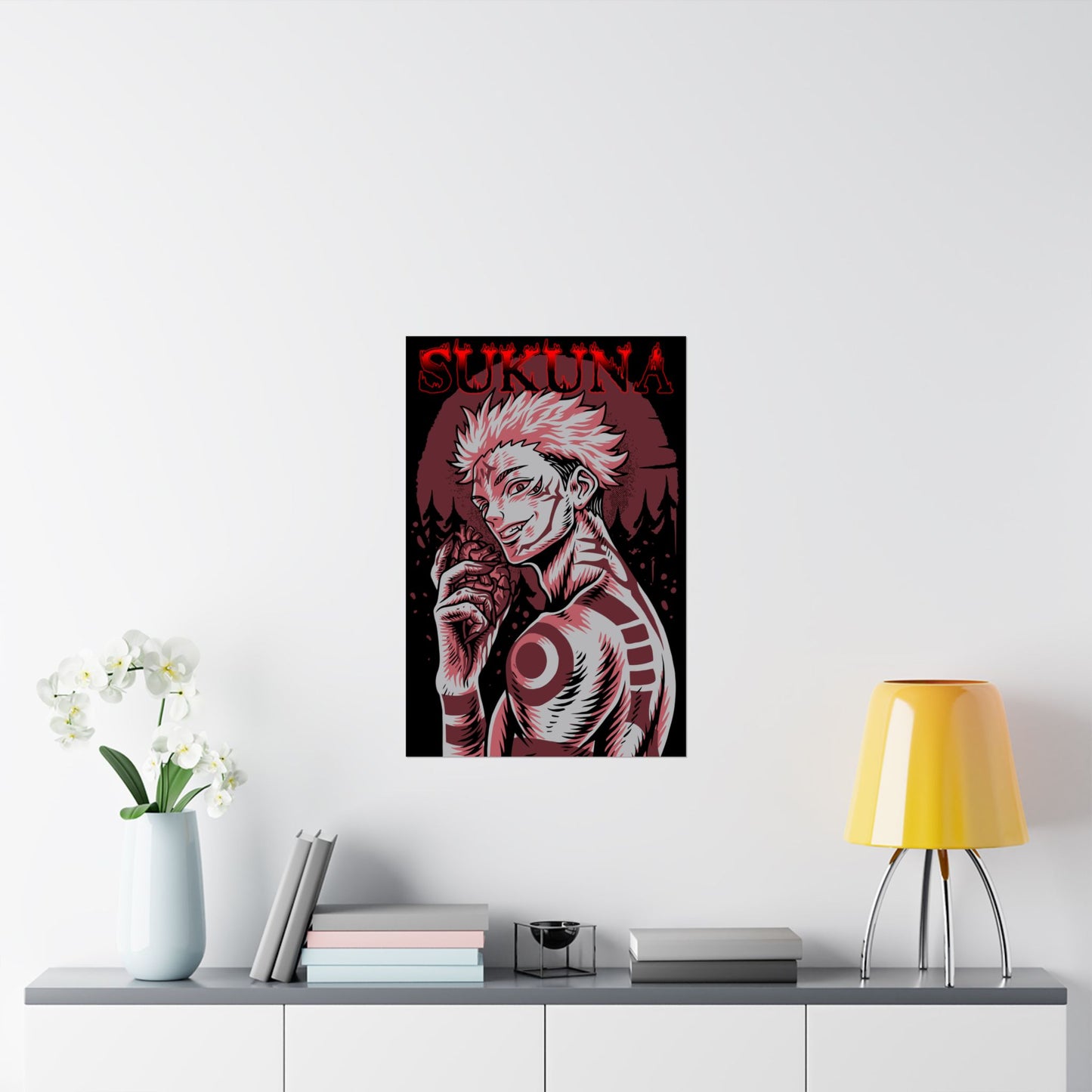 Cursed King Sukuna Matte Poster | Anime-Inspired Wall Art | King of Curses Anime Decor | Ryomen Sukuna Artwork