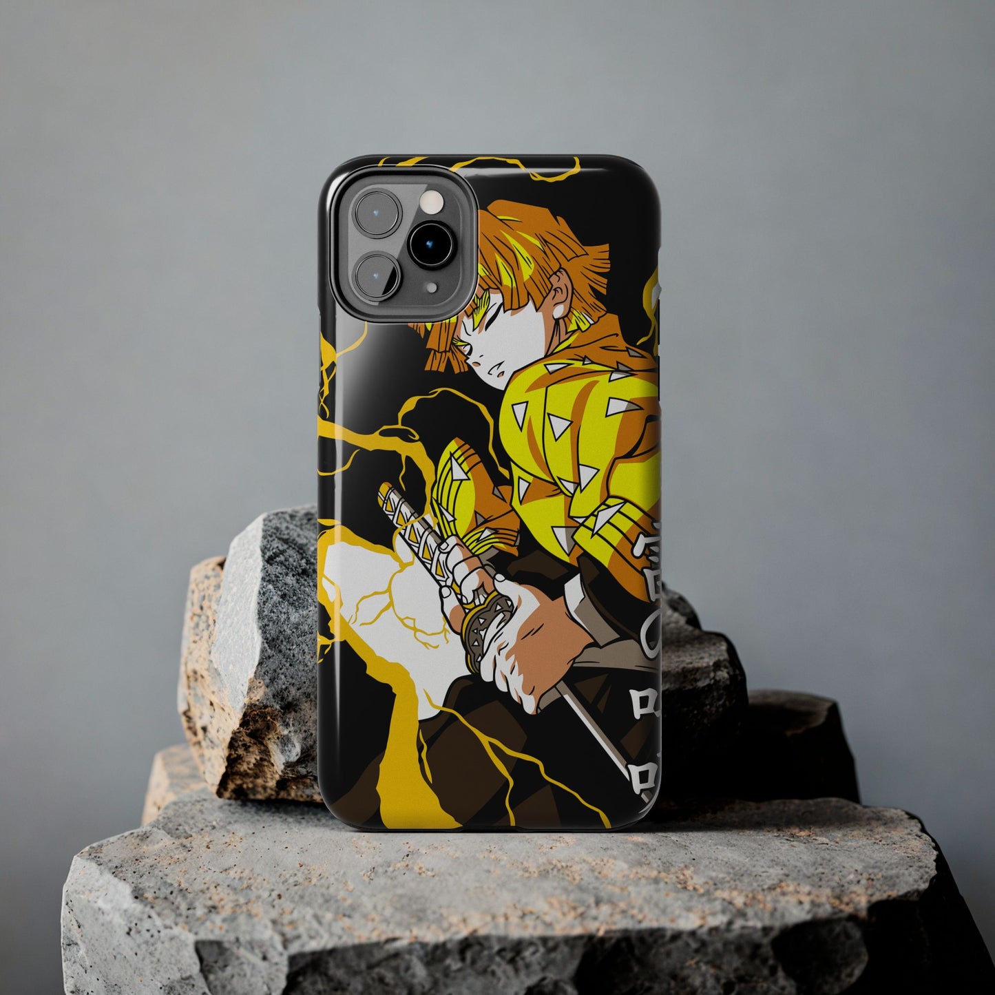Sleeping Zenitsu Anime Phone Case | Anime-Inspired Protective Cover | Double Layer Otaku Case