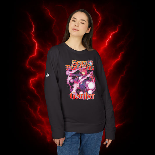 Goat Sin Of Lust Gowther Adidas Unisex Fleece Crewneck Sweatshirt