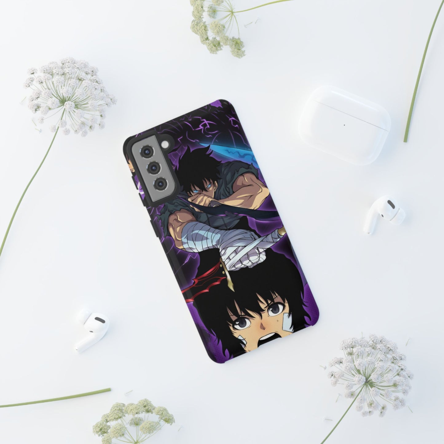 Sung Jin-Woo Shadow Awakening Double Layered Phone Case | Anime-Inspired Protective Case for iPhone & Samsung