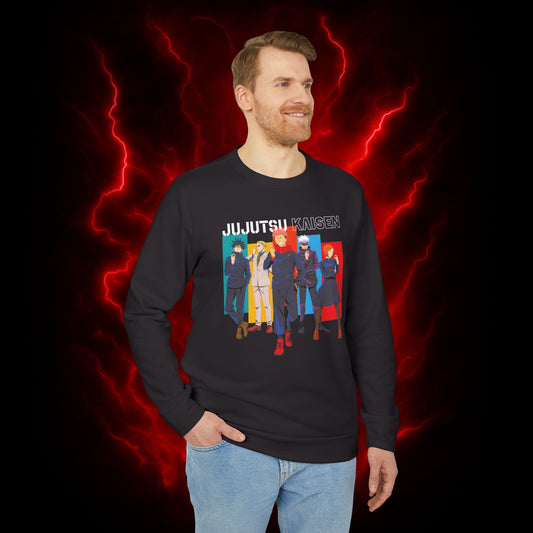 Cursed Energy Unit Adidas Unisex Fleece Crewneck Sweatshirt