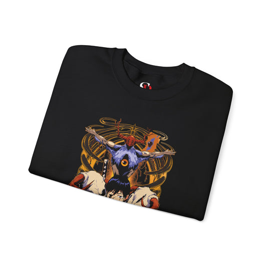 Aki x Future Devil Unisex Heavy Blend Crewneck Sweatshirt | Chainsaw Man Anime Pullover