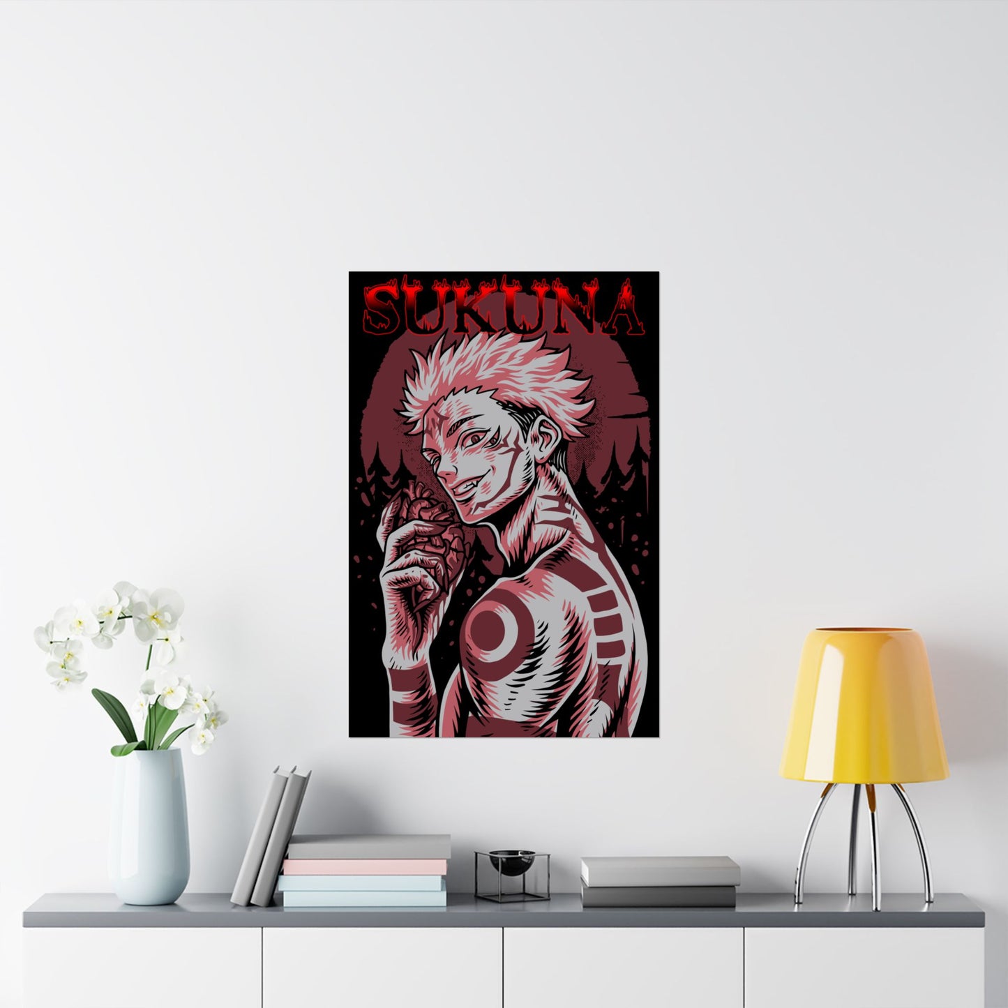 Cursed King Sukuna Matte Poster | Anime-Inspired Wall Art | King of Curses Anime Decor | Ryomen Sukuna Artwork