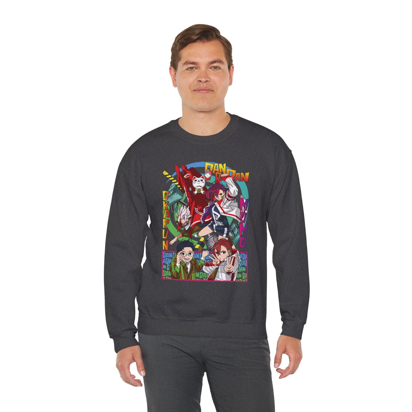 Okarun x Momo Unisex Heavy Crewneck | Anime-Inspired Streetwear Sweatshirt