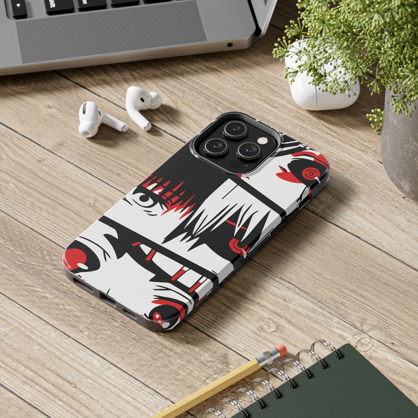 Crimson Gaze Double Layered Phone Case | Anime Protective Case | Kaneki Dark Otaku Phone Cover