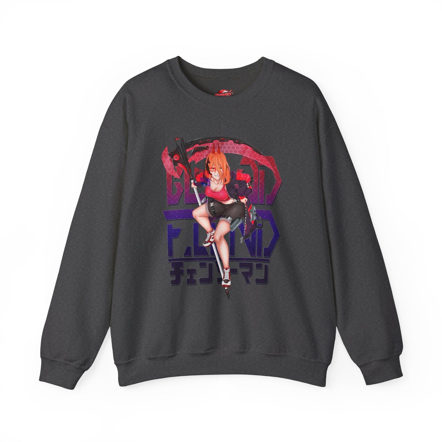 Blood Fiend Power III Unisex Heavy Blend Crewneck Sweatshirt | Anime-Inspired Pullover
