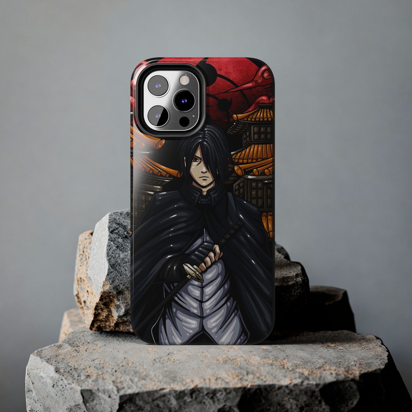 Sasuke Uchiha Infinite Tsukuyomi Phone Case | Anime-Inspired Protective Case | Mangekyo Sharingan Uchiha iPhone & Samsung Cover | Otaku Manga Case