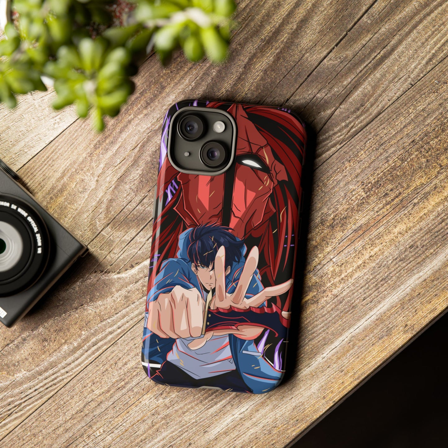 Sung Jin-Woo Igris’ Command Double Layered Phone Case | Shadow Army Anime-Inspired Protective Case for iPhone & Samsung