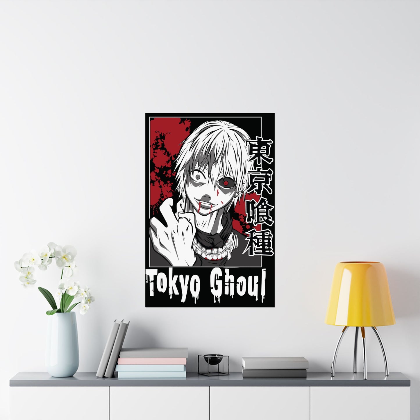 Senile Kaneki Matte Vertical Poster | Tokyo Ghoul Anime Wall Art