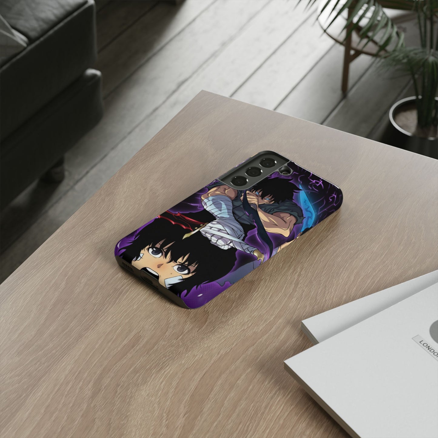 Sung Jin-Woo Shadow Awakening Double Layered Phone Case | Anime-Inspired Protective Case for iPhone & Samsung