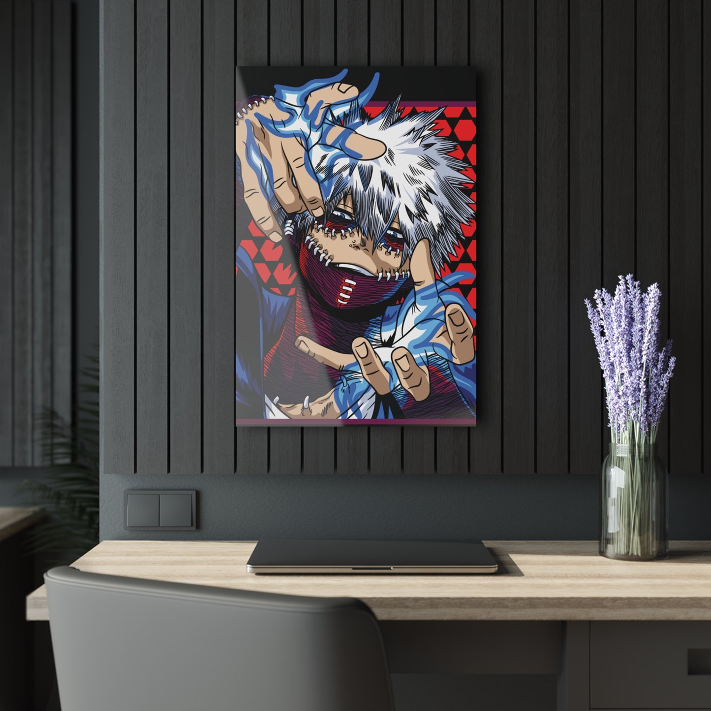 Dabi Blue Flames Acrylic Print