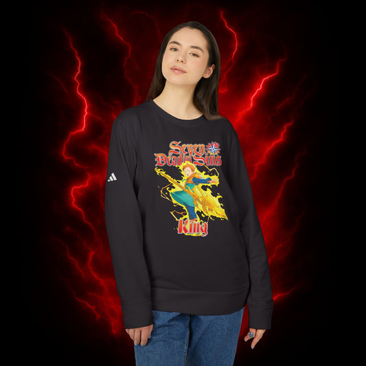 Grizzly Sin Of Sloth King Adidas Unisex Fleece Crewneck Sweatshirt