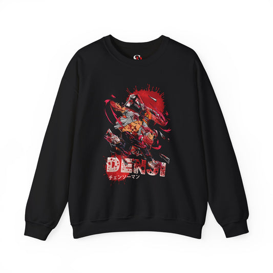 Denji Chainsaw Devil Form Unisex Heavy Blend Crewneck Sweatshirt | Chainsaw Man Anime Pullover