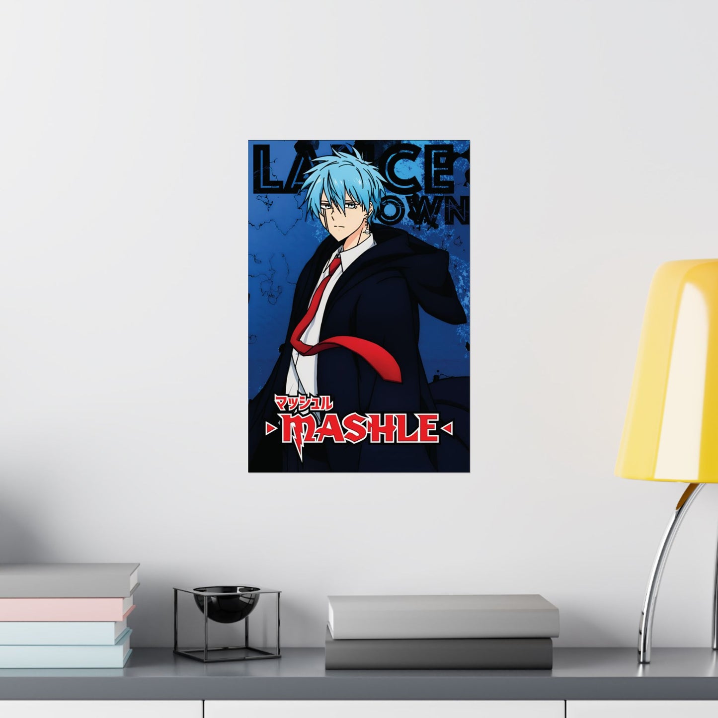 Lance Crown Poster | Anime-Inspired Wall Art | Ice Mage Decor | Otaku Manga Print | Shonen Anime Poster