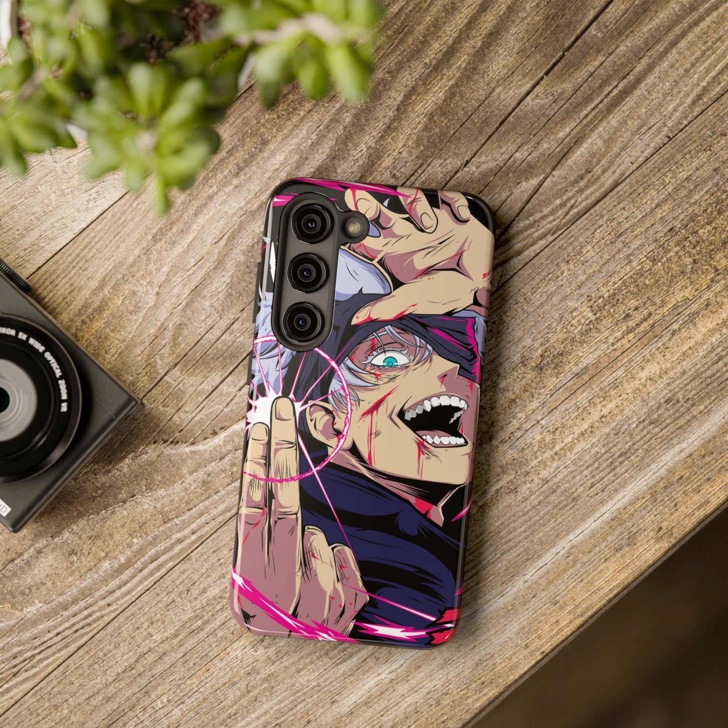 Satoru Gojo Phone Case | Reversal Red Anime-Inspired Protective Case | iPhone & Samsung Otaku Manga Cover
