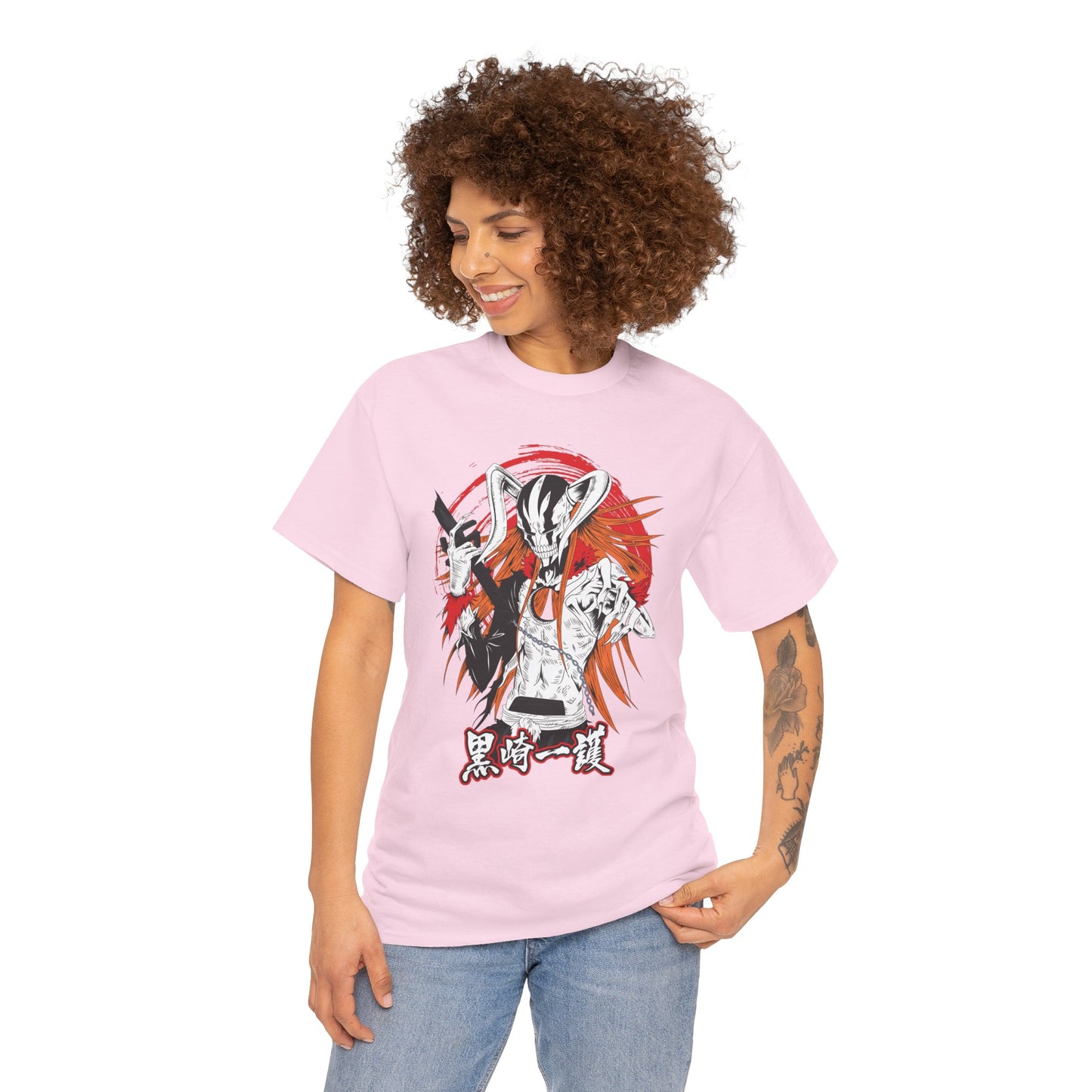 Ichigo Vasto Lorde Unisex Heavy Cotton T-Shirt | Bleach Anime Streetwear Tee