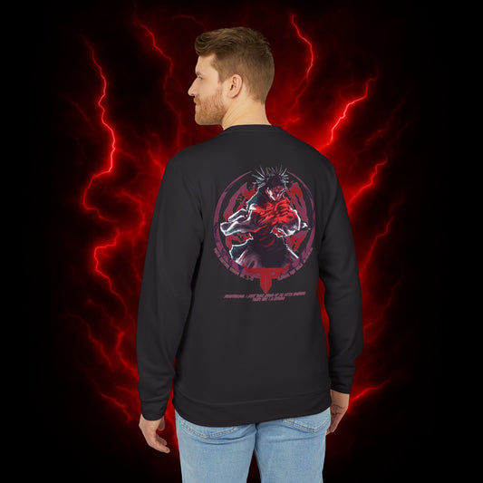 Death Painting Womb Womb Choso Adidas Unisex Fleece Crewneck Sweatshirt