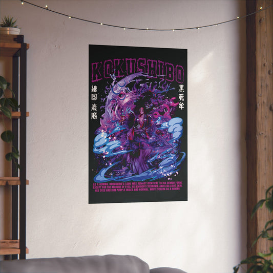 Kokushibo Poster | Upper Moon One Demon Slayer Wall Art