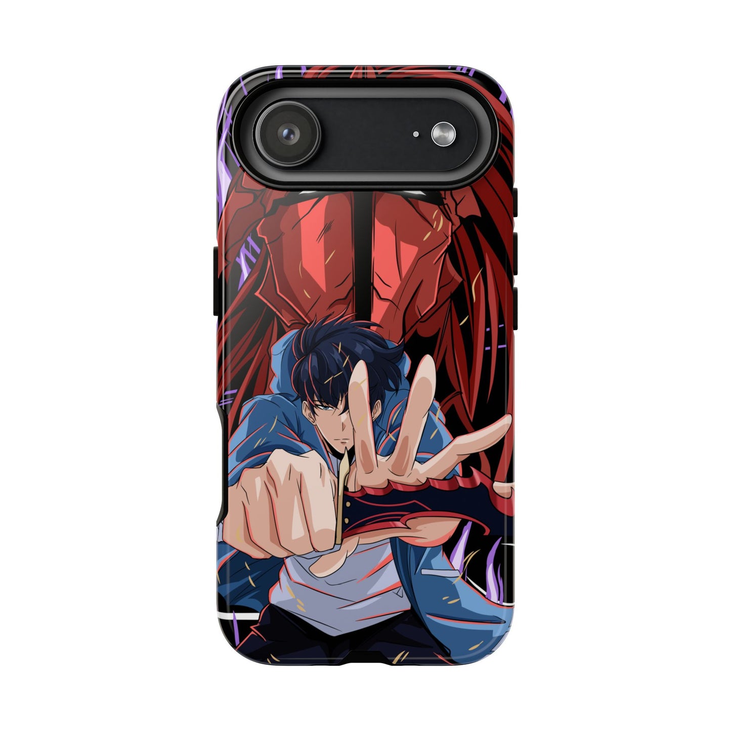 Sung Jin-Woo Igris’ Command Double Layered Phone Case | Shadow Army Anime-Inspired Protective Case for iPhone & Samsung