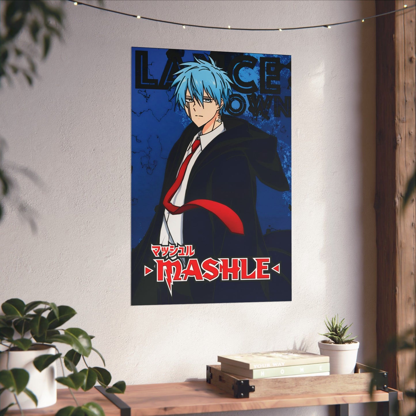 Lance Crown Poster | Anime-Inspired Wall Art | Ice Mage Decor | Otaku Manga Print | Shonen Anime Poster