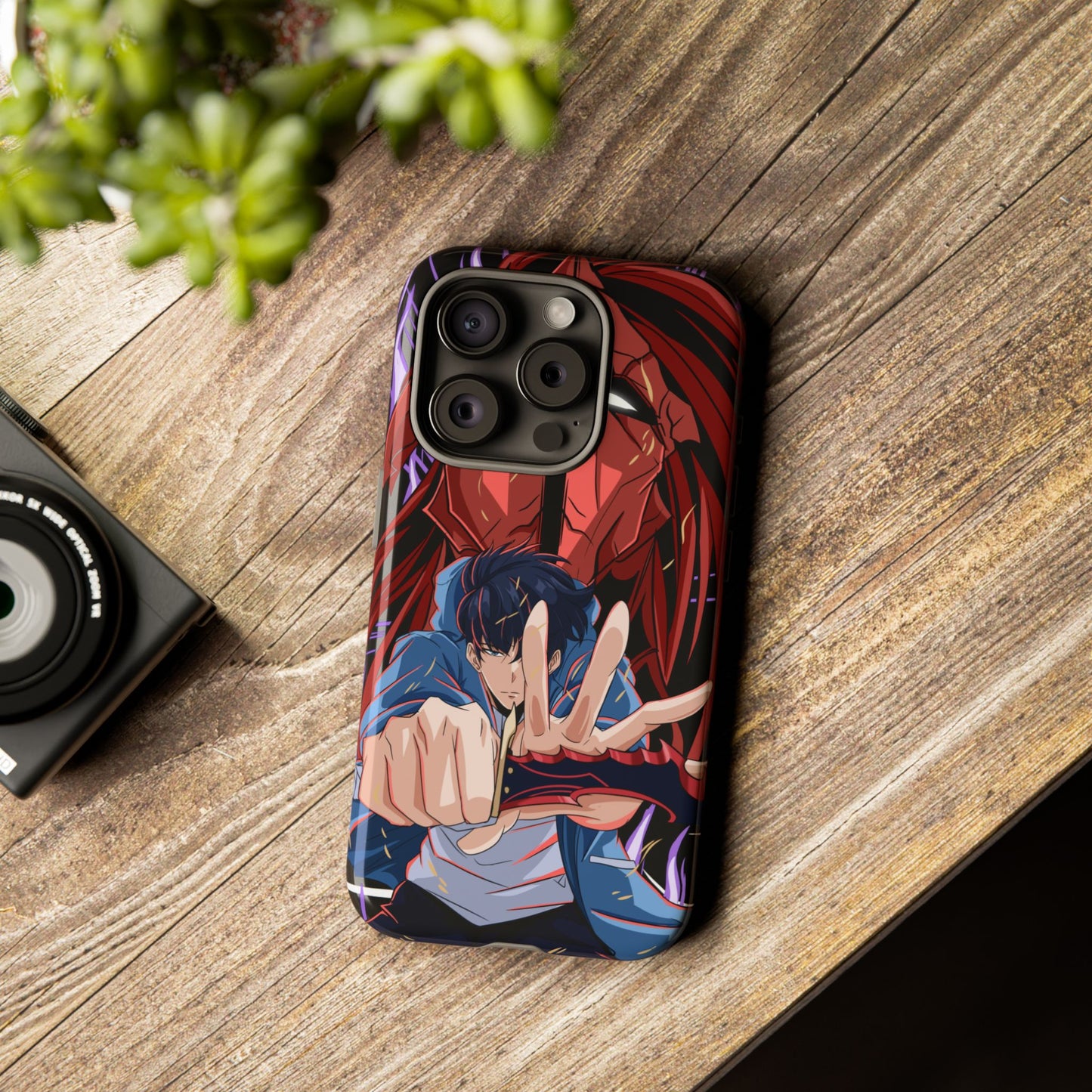 Sung Jin-Woo Igris’ Command Double Layered Phone Case | Shadow Army Anime-Inspired Protective Case for iPhone & Samsung