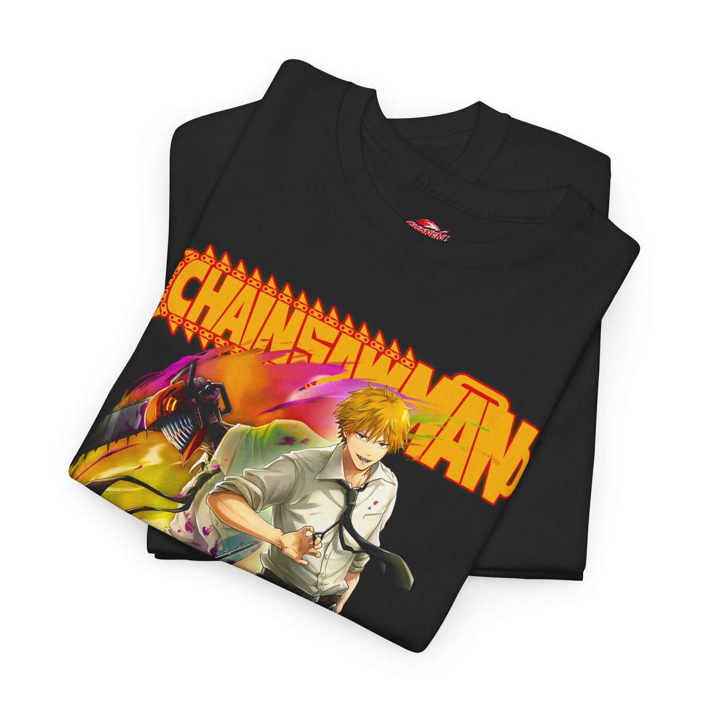 Chainsaw Devil Denji Unisex Heavy Cotton T-Shirt | Anime-Inspired Streetwear Tee