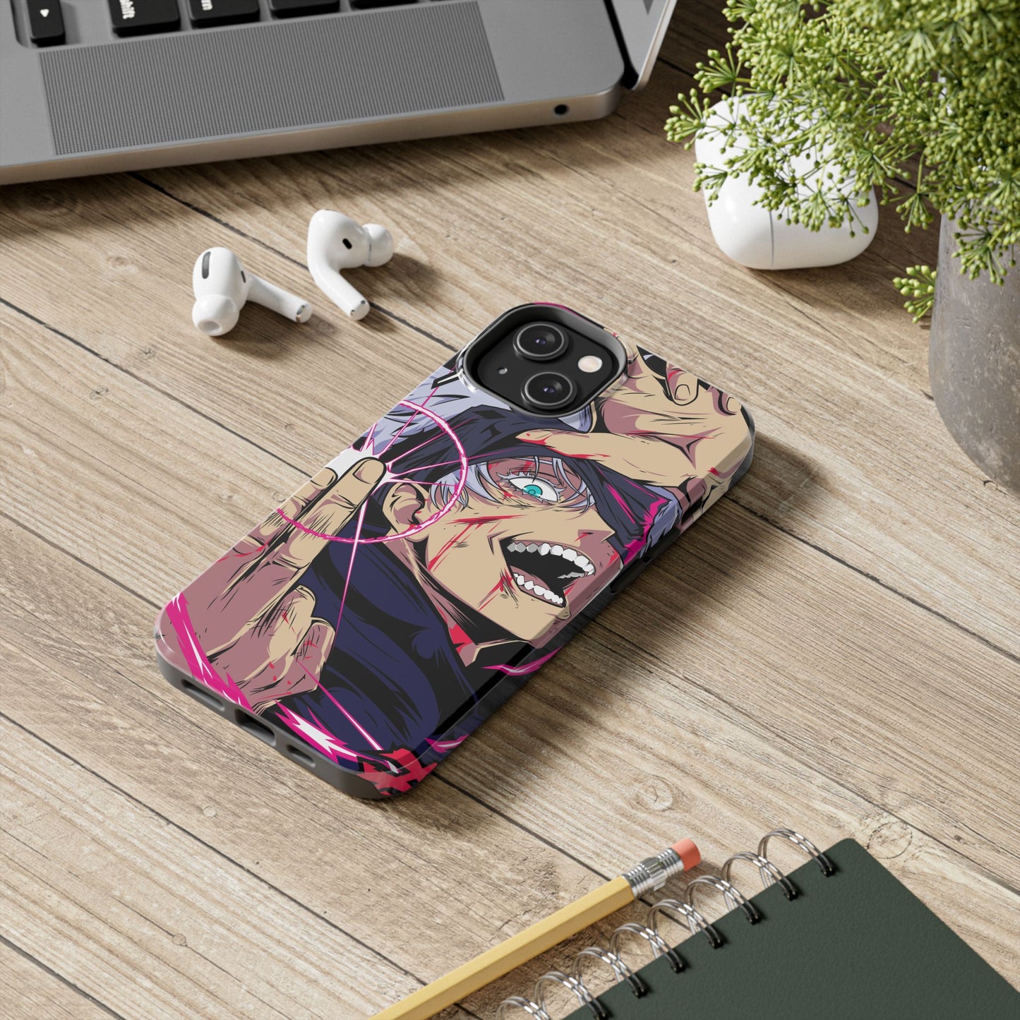 Satoru Gojo Phone Case | Reversal Red Anime-Inspired Protective Case | iPhone & Samsung Otaku Manga Cover