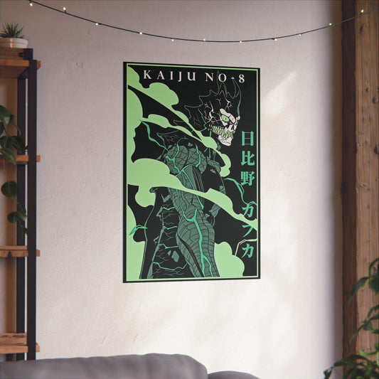 Kaiju Aura Matte Vertical Poster | Kaiju No. 8 Anime Wall Art