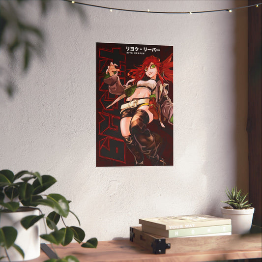 Riyo Reaper Matte Vertical Poster | Anime-Inspired Wall Art Manga Decor