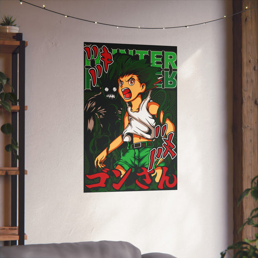 Gon Freecss Matte Vertical Poster | Anime-Inspired Wall Art