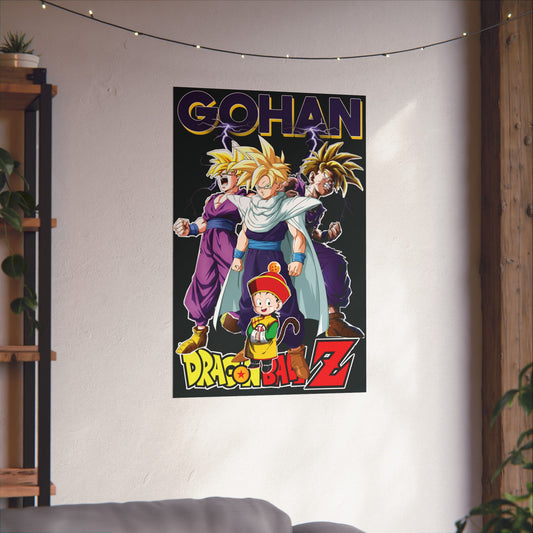 Gohan “Legacy of Z” Matte Vertical Poster | Dragon Ball Z Anime Wall Art