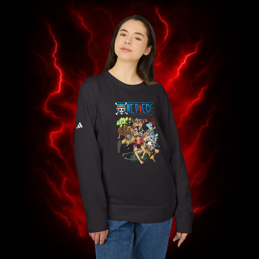 Strawhat Crew Adidas Unisex Fleece Crewneck Sweatshirt