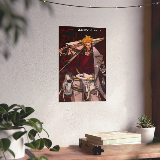 Enjin Matte Vertical Poster | Anime-Inspired Wall Art Manga Decor