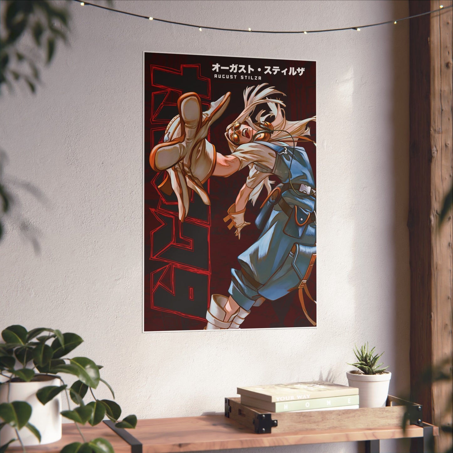 August Stilza Matte Vertical Poster | Anime-Inspired Wall Art Manga Decor