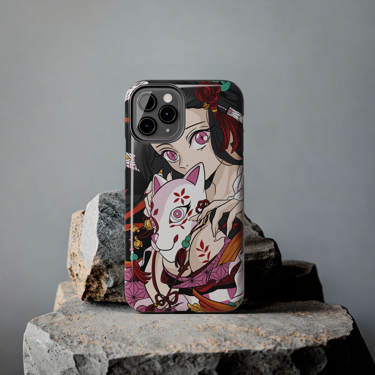Demon Nezuko Anime Phone Case | Anime-Inspired Protective Cover | Double Layer Otaku Case