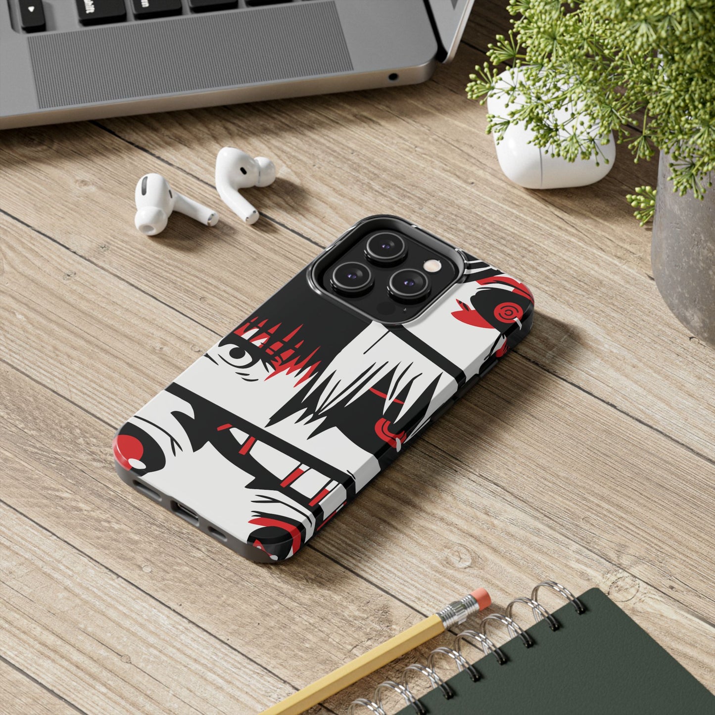 Crimson Gaze Double Layered Phone Case | Anime Protective Case | Kaneki Dark Otaku Phone Cover