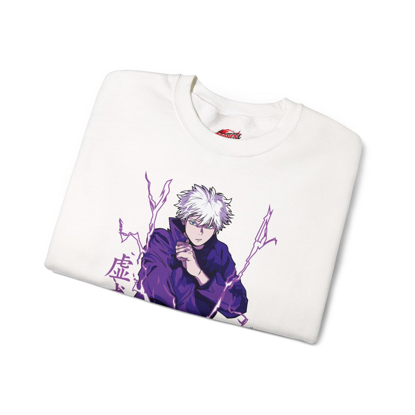 Satoru Gojo Hollow Purple Crewneck Sweatshirt | Anime-Inspired Graphic Streetwear Sweatshirt | Strongest Sorcerer Gojo Pullover