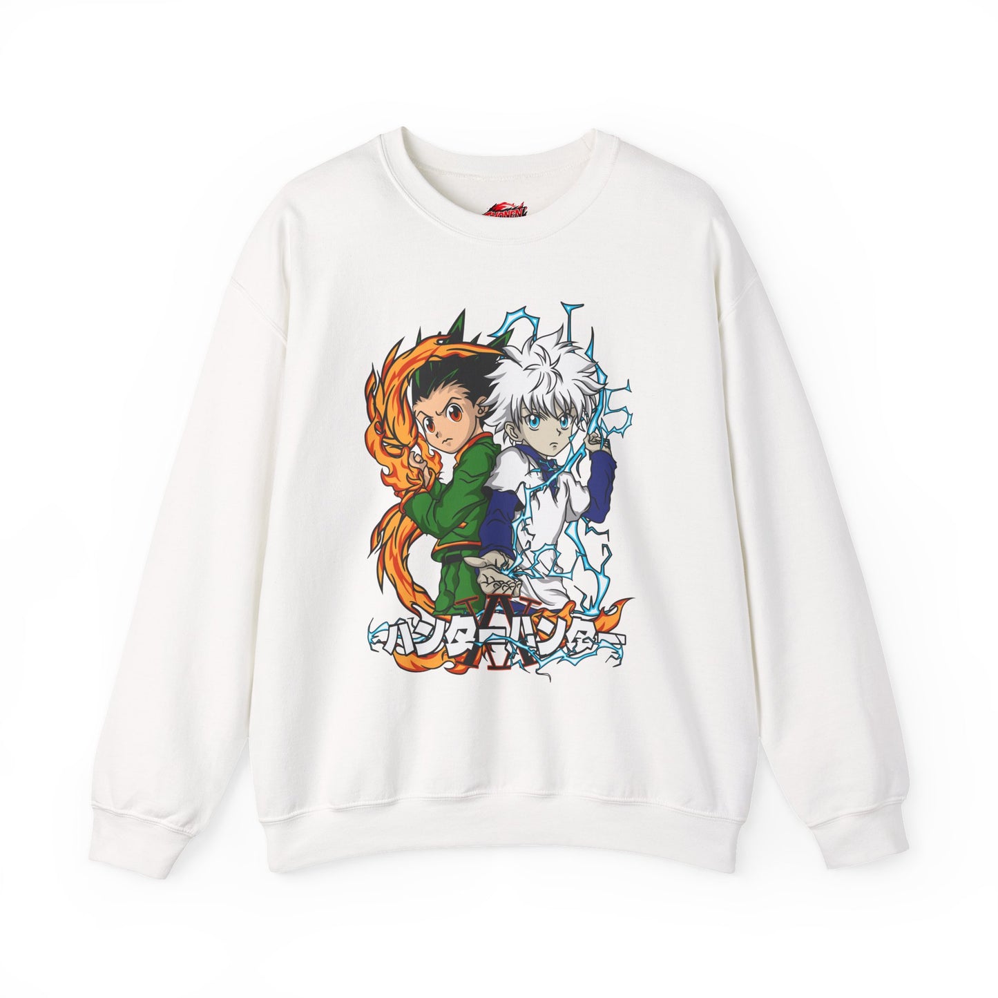 Gon & Killua Duo Unisex Heavy Blend Crewneck Sweatshirt Anime-Inspired Streetwear