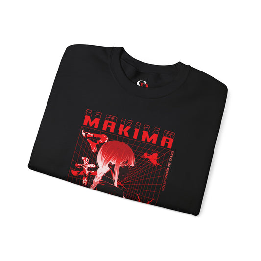 Control Devil Makima III Unisex Heavy Blend Crewneck Sweatshirt | Chainsaw Man Anime Pullover