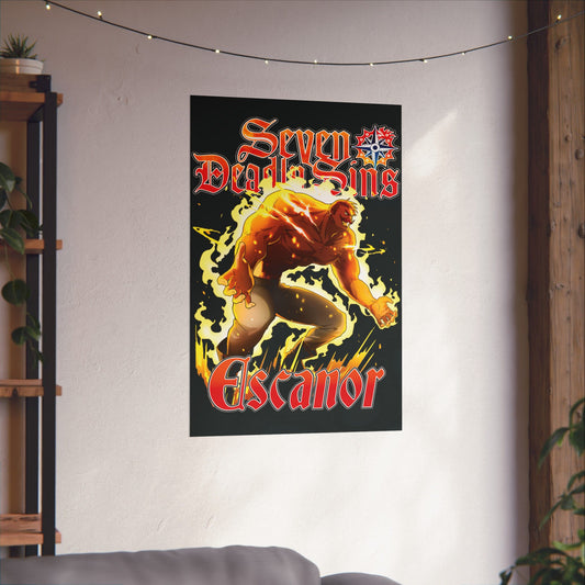 Lion Sin of Pride Escanor Matte Vertical Poster | Anime-Inspired Wall Art | Manga Decor