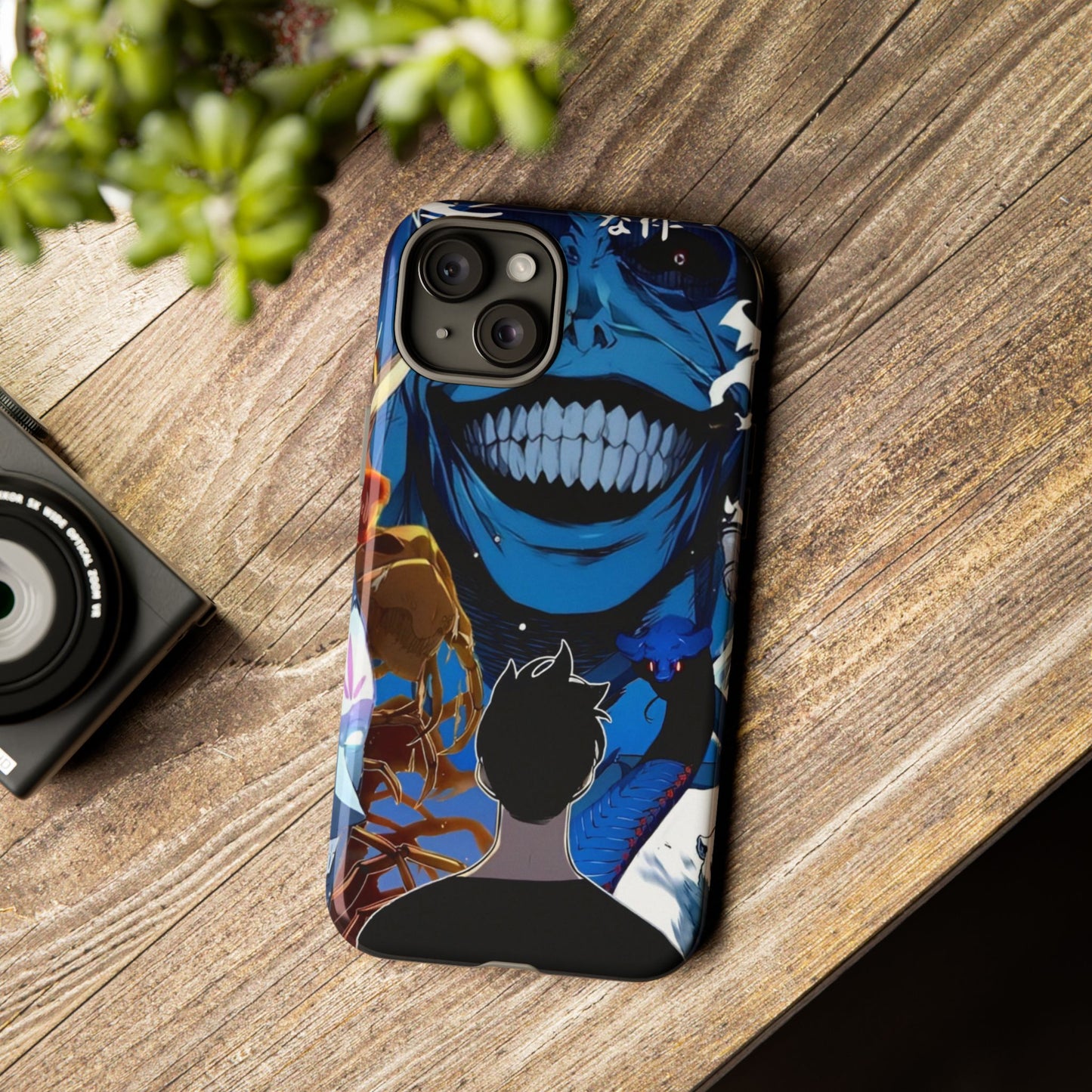 Sung Jin-Woo vs Statue of God Double Layered Phone Case | Double Dungeon Anime-Inspired Protective Case for iPhone & Samsung