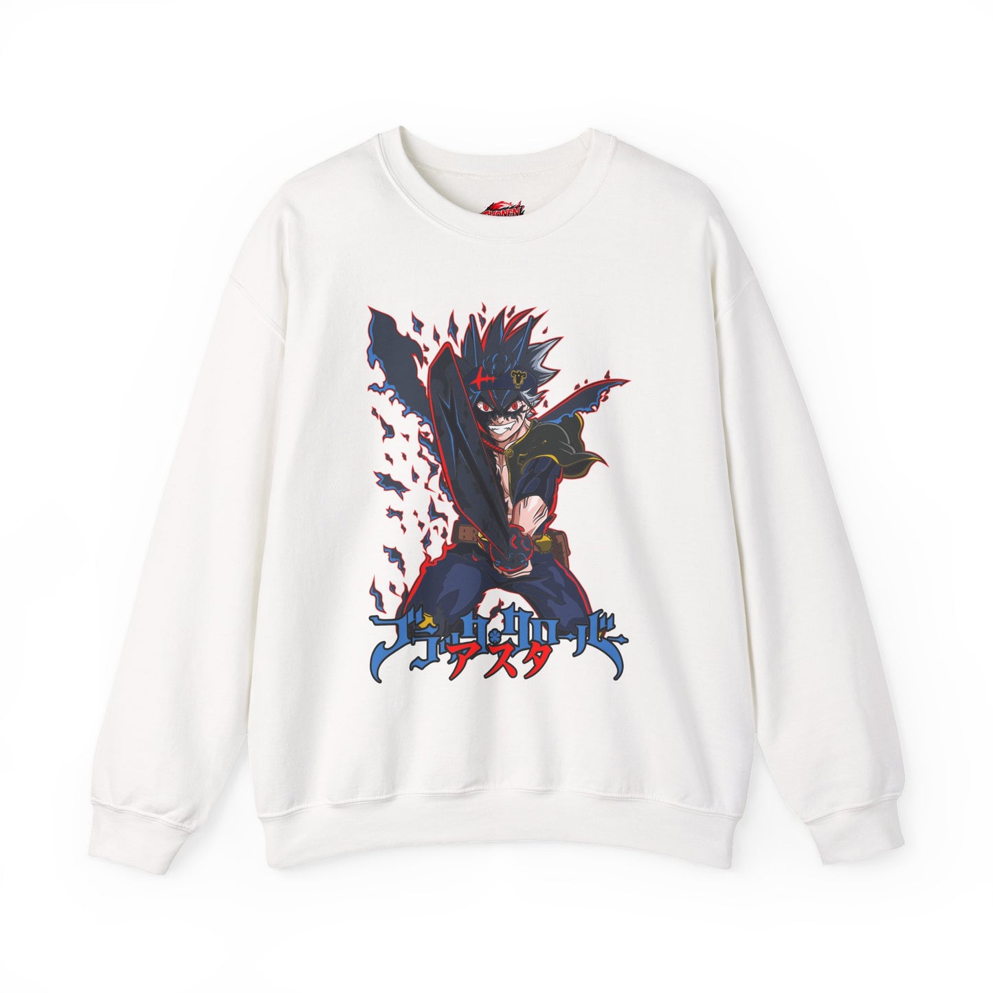 Black Asta Unisex Heavy Blend Crewneck Sweatshirt | Anime-Inspired Streetwear