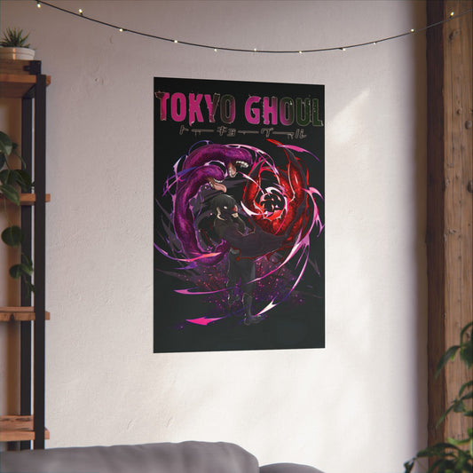 Ken Kaneki Chimera Kagune Matte Vertical Poster | Anime-Inspired Wall Art | Dark Anime Room Decor