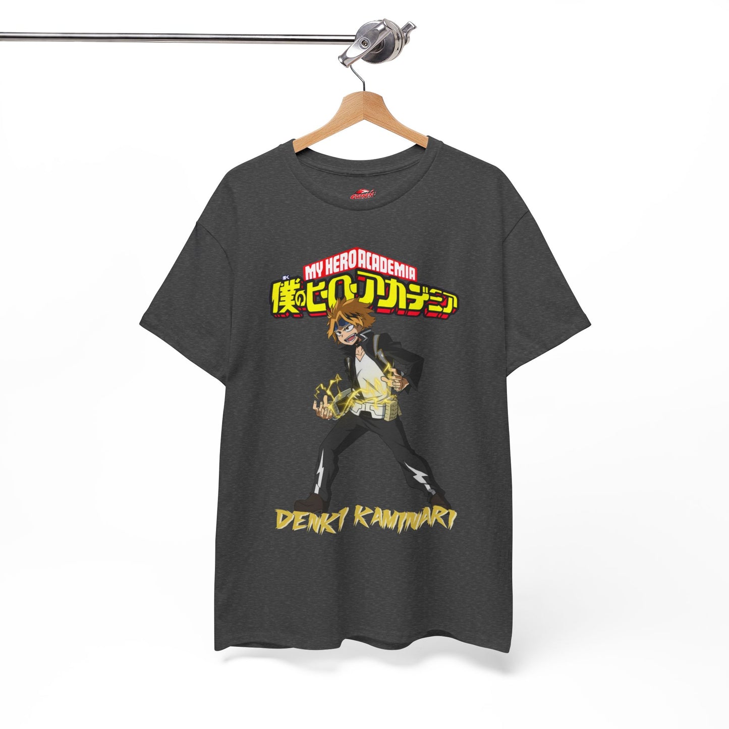 Denki Kaminari T-Shirt | Anime-Inspired Graphic Shirt | Electric Hero Streetwear Tee | Otaku Manga Graphic Unisex T-Shirt
