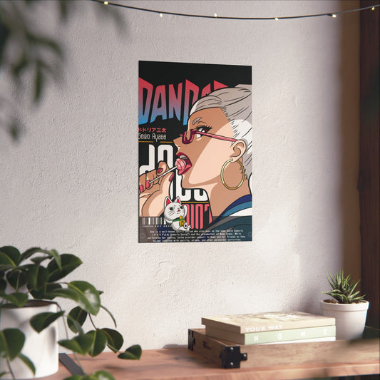 Granny Seiko Matte Vertical Poster | Dandadan-Inspired Wall Art