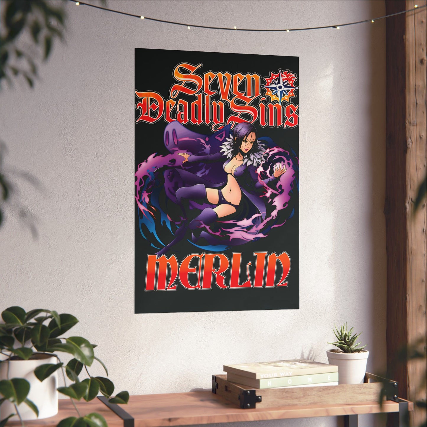 Boar Sin of Gluttony Merlin Poster | Anime-Inspired Wall Art | Manga Decor | Otaku Room Poster
