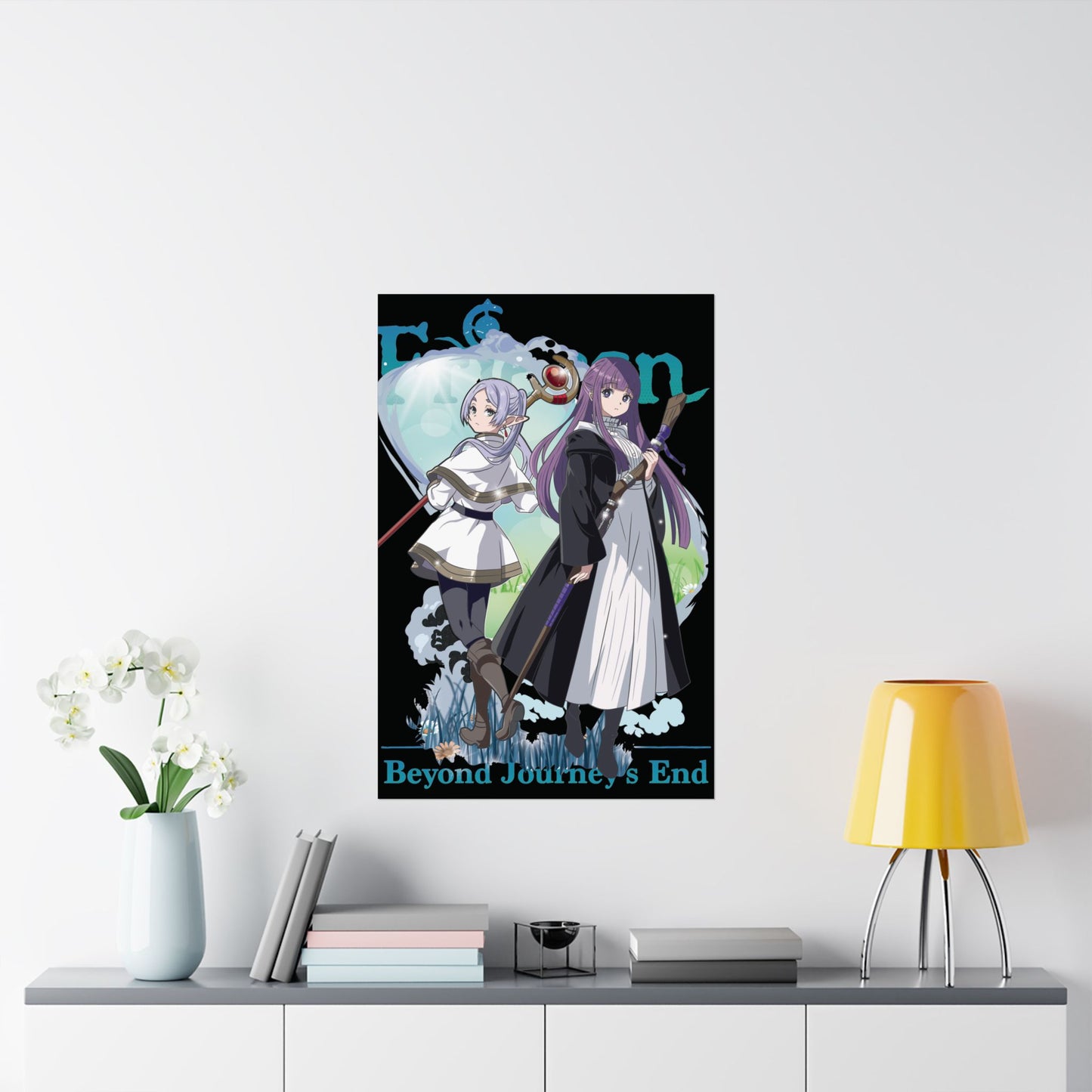 Frieren & Fern Matte Vertical Poster | Anime-Inspired Wall Art