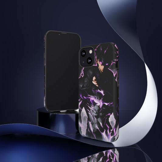 Sung Jin-Woo Shadow Monarch Awakening Double Layered Phone Case | Anime-Insired Protective Case for iPhone & Samsung