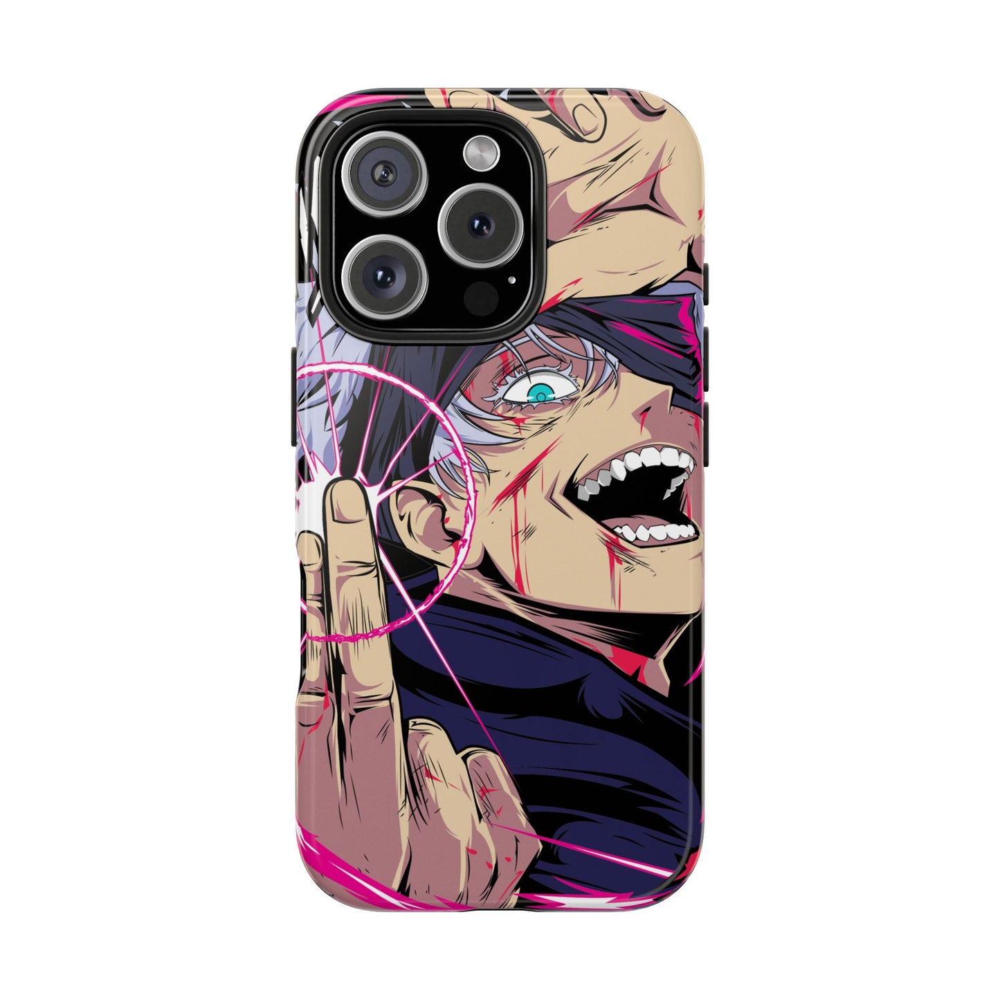 Satoru Gojo Phone Case | Reversal Red Anime-Inspired Protective Case | iPhone & Samsung Otaku Manga Cover