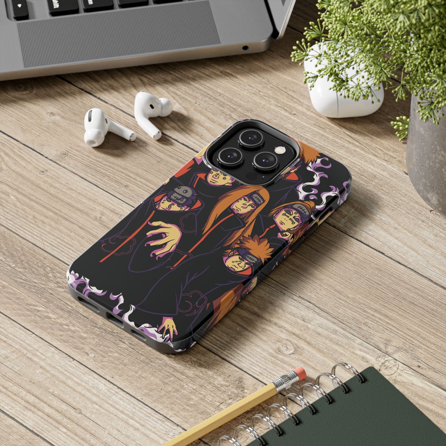 Akatsuki Six Paths of Pain Phone Case | Anime-Inspired Protective Case | Rinnegan Villain iPhone & Samsung Cover | Otaku Manga Case